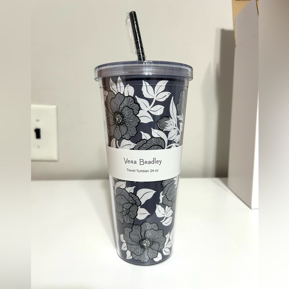 NIB Vera Bradley Travel Tumbler,‎ 24 ounces